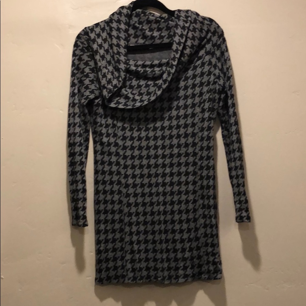 Black and gray super soft sweater dress